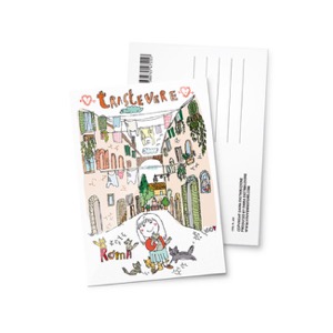 Cartolina, Trastevere, Roma, ILLUSTRATA